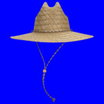 OTTO CAP Straw Lifeguard Hat w/ Adjustable Cord