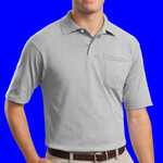 SpotShield 5.4 Ounce Jersey Knit Sport Shirt with Pocket