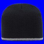 OTTO CAP 9" Classic Knit Beanie w/ Reflective Stripe