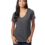 Ladies' 4.5 oz., 100% Ringspun Cotton nano-T® V-Neck T-Shirt
