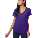 Ladies' 4.5 oz., 100% Ringspun Cotton nano-T® V-Neck T-Shirt