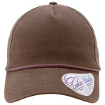 Women's Washed 5-Panel Rope Cap