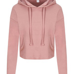 Women's Girlie Cropped Hooded Fleece with Pocket