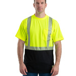 Unisex Hi-Vis Class 2 Color Blocked Pocket T-Shirt
