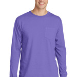 Essential Pigment Dyed Long Sleeve Pocket Tee
