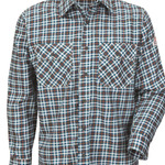 Plaid Long Sleeve Uniform Shirt