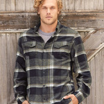 Copy of Snap Front Long Sleeve Plaid Flannel Shirt
