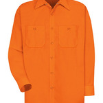 Enhanced Visibility Long Sleeve Work Shirt - Tall Sizes