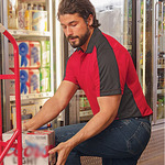 Men's Performance Knit Two Tone Polo