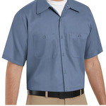 Cotton Short Sleeve Uniform Shirt - Tall Sizes