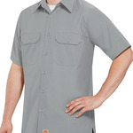 Ripstop Short Sleeve Work Shirt - Tall Sizes