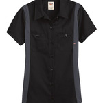Women's Short Sleeve Industrial Colorblocked Shirt