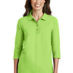 Ladies Silk Touch™ 3/4 Sleeve Polo