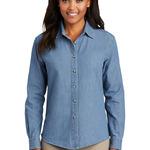Ladies Long Sleeve Value Denim Shirt