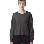 Ladies' Main Stage Long-Sleeve CVC Cropped T-Shirt