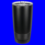 20 OZ FULL BLACK TUMBLER W/ SLIDER