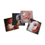 Photo Slate Tile Coaster Set