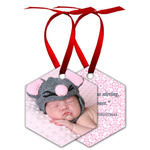 3" x 3" Aluminum Hexagon Ornament