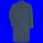 Unisex Extended Sizes Button Front Lab Coat